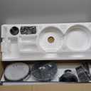 ZMISHIBO 72 inch Large Ceiling Fans with Lights and Remote, Indoor/Outdoor Black Modern Ceiling Fan for Kitchen Living Room Patio, 6 Speed Reversible Quiet DC Motor, 3 CCT, Dual Finish 8 Blades