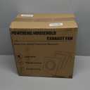 Bathroom Exhaust Fan with Light,6000K 12W Square LED,141CFM 0.7 Sones 4 Inches Duct 115V,Quiet Bathroom Ventilation Exhaust Fan for Shower/Restroom/Office/Home (6000k LED)