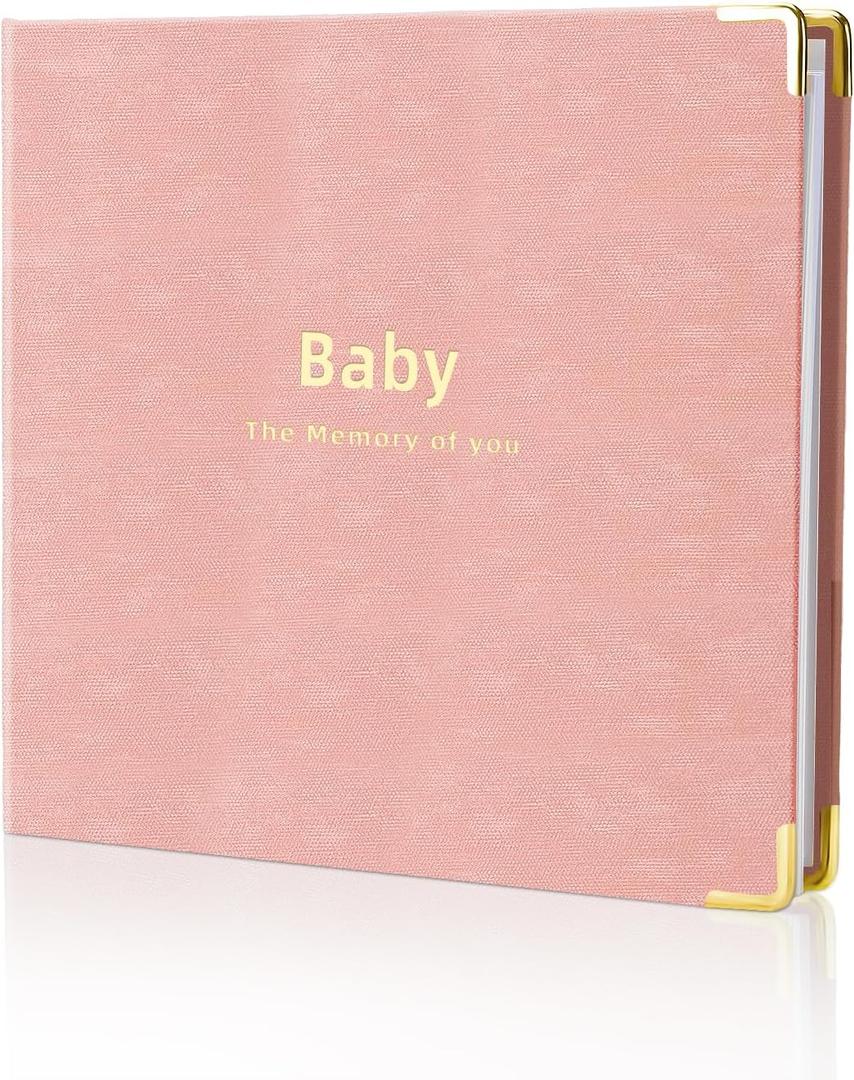 Baby book Baby Memory Book for baby boys and girls First 5 years baby book keepsake baby books (Pink)