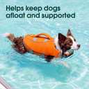 Kuoser Dog Life Jacket for Swimming & Boating, High Flotation Dog Swim Vest with Reflective Stripes & Rescue Handle, Lightweight Doggie Water Vest for Small, Medium & Large Dogs, XXL