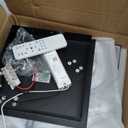 Modern Black Led Ceiling Light 3-Square Design 3000K-6500K Dimmable LED Ceiling Light with Remote 33W Acrylic Ceiling Lighting Fixture for Bedroom Kitchen Dining Room Office Lamps