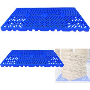 2Pcs rhombic pallet free splicing23.6x11.8x1.18IN Load capacity 4500LB, plastic pallet is suitable for home, pet floors,warehouses cargo stacking - pallets for sale Avoid wet cargo as much as possible