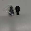 EVIL ENERGY 8AN Straight Push Lock Hose Fitting End Black 2PCS