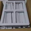 Fomcet 10FT x 10FT Backdrop Stand Heavy Duty with Base, White Portable Adjustable Pipe and Drape Backdrop Stand Kit, Square Metal Arch Party Frame for Wedding Birthday Parties Banquet Decorations