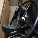 SMUG Drafting Chair with Flip-up Arms, Height Adjustable Standing Tall Office Desk Chair with Foot Ring, Ergonomic Swivel Computer Chairs with Rolling Wheels, Black (25.2"D x 24.02"W x 48"H)