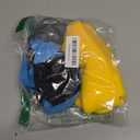 BUUFAN 4Pcs Halloween Costume Accessories Kids Steampunk Goggles Glasses Blue Y-Back Suspenders Yellow Beanie Hats Black Gloves Perfect for Birthday Party and Halloween Cosplay Party