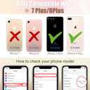 Lotadilo Cute Case for iPhone 7/8 Plus - for Women Girls Kawaii Funny Design Fun Aesthetic Wild Floral Fashion Girly for Teens Pattern TPU Bumper Phone Covers for i Phone 7/8 Plus