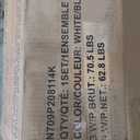 Clover Queen Size Murphy Bed Cabinet with Gel Memory Foam Mattress - White