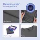 Thermal Underwear for Kids Boys Thermals Top & Bottom Set Long Underwear Base Layer Pajamas (Gray)