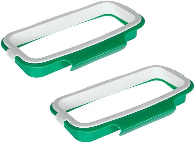 Unomor Kitchen Garbage Bag Holder over Cabinet Door Hanging Trash Bag Rack Space Saving Organizer for Pantry Laundry Utility Bathroom