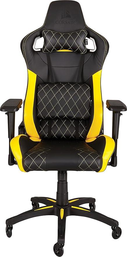 Corsair T1 Race, Gaming Chair, High Back Desk & Office Chair, Black/Yellow