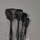 Silicone Spatula Set, 600F Heat Resistant Silicone Spatula Turner Flipper for Cooking, Non Stick and Non Scratch Kitchen Utensils for Eggs & Pancakes, 4 Pack, Black