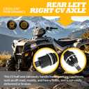 1380240 Rear Left Right CV Axle Compatible with Sportsman 400 450 500 600 700 800 MV7 1380197
