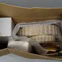 YOUBET 175PCS Ivory Scalloped Plastic Plates - Gold Disposable Dinnerware Set Include 50 Plates, 75 Gold Silverware, 25 Cups, 25 Napkins for Party & Wedding