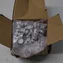 50 Pack,20ml Clear Glass Essential Oil Bottle,Empty Refillable Travel Glass Liquid Sample Vial Decorations Preservation Storage Vials Test Jars Container with Aluminum Lids-1.18" W x 2" H