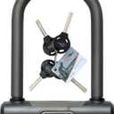 Via Velo Mini Bike U Lock| Pro Mini U Lock 20CrMnTi Steel Anti-Theft 16mm Shackle with Bracket insize:5.7 x 3.5 in and Sold Secure Diamomd Approval for All Bikes Electric Bike,Electric Scooters