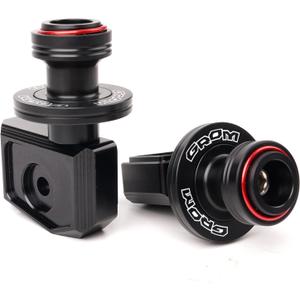 Compatible With Grom 125 2025 MSX 125 MSX125 2013-2023 2024 2025 Grom Accessories CNC Motorcycle Swingarm Spools Sliders Rear Wheel Axle Stand Screws Adapter (Red)