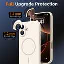 Magnetic for iPhone 17 Case, [Matte Solid Color] [Full Camera Protection] Protective Case for iPhone 17 - Milky White