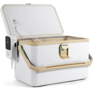 Ghosthorn Fishing Cooler 11QT/15QT Live Bait Cooler with 4000mAh Rechargeable Aerator for Fishing,Bait Bucket for Live Fish Shrimp,Portable Minnow Bucket for Boat Outdoors Ghosthorn Fishing Cooler 11QT/15QT Live Bait Cooler with 4000mAh Rechargeable Aerator for Fishing,Bait Bucket for Live Fish Shrimp,Portable Minnow Bucket for Boat Outdoors