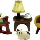 Refintural Miniature Frog Figurines Statue, Adorable Frog Collectibles for Desk and Bedroom Decor, Perfect Indoor Home Decorations and Gifts