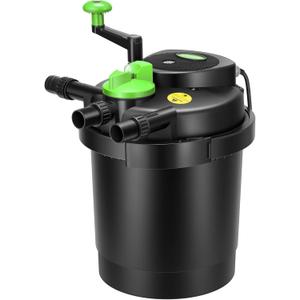 VIVOSUN Bio Pressure Pond Filter, up to 1580 Gallons, Pond Filter System with Convenient Cleaning Crank Handle, Easy to Clean, Ideal for Garden, Pool, Fishpond 