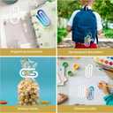 16 Pcs Sublimation Blanks Paper Clips,4 x 2 Inch Jumbo Acrylic Sublimation Paperclips for DIY Thermal Transfer Designs,Gifts,Home,Office,School Crafts Supplies