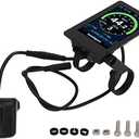 Ebike Display Meter, 860C Tempered Glass Electric Scooter Display Meter 24V 36V 48V 52V Electric Bike Display Meter Waterproof Mountain Bike Display Meter
