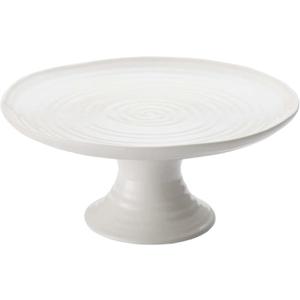 Portmeirion Sophie Conran White Mini Cake Stand | 6.5 Inch Cupcake Stand for Dessert Display at Weddings and Birthday Parties | Made from Fine Porcelain