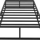 10 Inch Twin Bed Frame with Steel Slat Support, Low Profile Twin Metal Platform Bed Frame Support Mattress Foundation, No Box Spring Needed/Easy Assembly/Noise Free