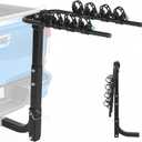 Heavy Duty Hitch Bike Rack for Car Truck SUV with 2” Receiver 4 Bike 240 Lbs Capacity Hitch Mounted Bike Racks Adjustable Spacing Foldable & Tiltable Anti-Sway Straps Easy Assembly