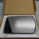 Driver Left Side Heated Mirror Glass Compatible with 2004-2014 Ford F-150, Side View Exterior Mirror with Rear Holder, Replacement for 4L3Z-17K707-DB