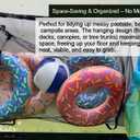 Heavy Duty Pool Storage Bag Kit, Floating Mesh Organizer for Pool Toys, Noodles, Floats and Swim Gear, Outdoor Storage