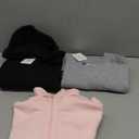 PURE CHAMP Girls Sweatshirt 3 Pack Hoodies for Teen Girls Crewneck Sweatshirt Quarter Zip hoodies Fleece Sizes 10/12 Clothing L