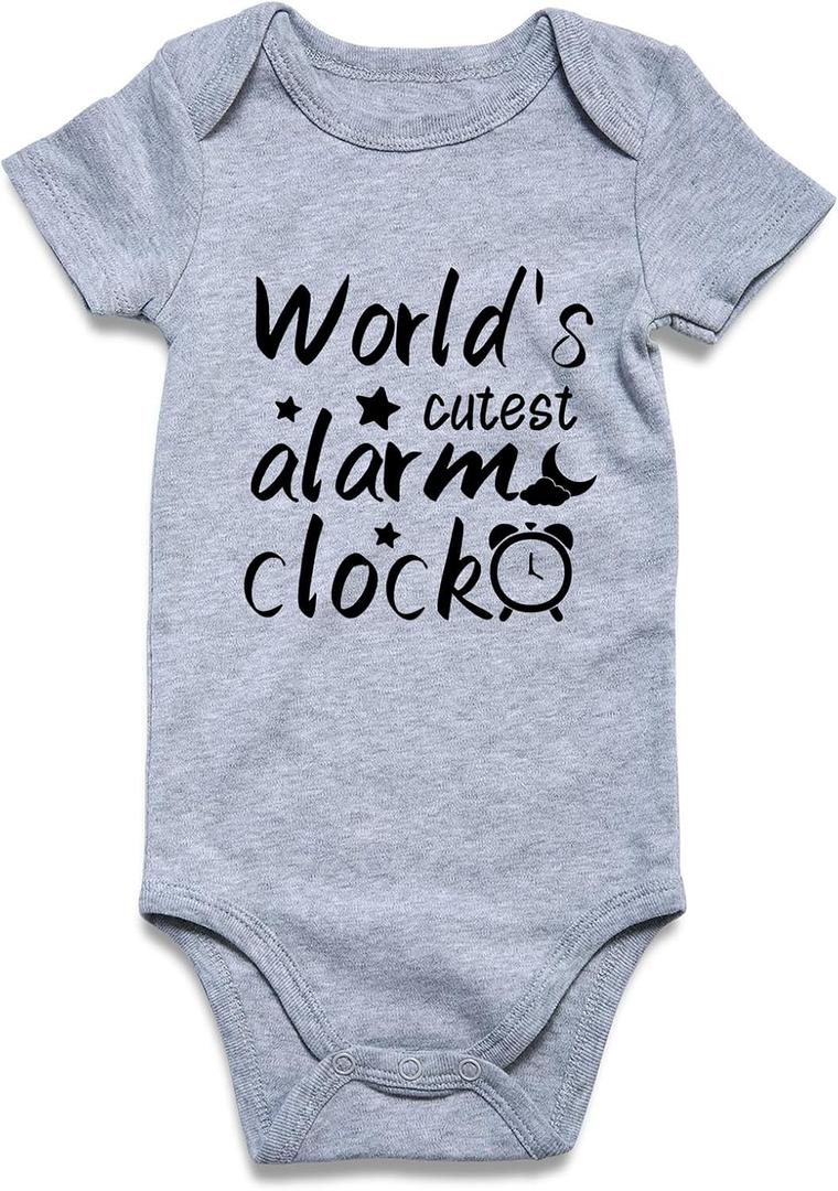 BFUSTYLE Baby Boy Girl Funny Romper Infant Bodysuit 0-18 Months (Gray)