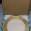 6 Pack Bead Charger Plates, 13 Inch Gold Charger Plates, Plastic Decoration Charger for Dinner Plate, Wedding Catering Event Decoration, Tabletop Decor