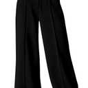 SOFIA'S CHOICE Women's High Waist Drawstring Sweatpants with Pockets Loose Straight Leg Lounge Pant Black Tall X-Small (Black, XS)