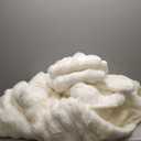 Queen Comforter Set – Cream White Fluffy Comforter Queen Size, Big Bubble Faux Rabbit Fur Bedding Comforter Sets, Warm Cozy Fuzzy Bed Set 3 Pieces, 1 Comforter and 2 Pillowcases