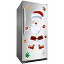 2 x Refrigerator Magnets Christmas Decorations Santa: 18PCS Gingerbread Tree Magnets for Kid (Non-reflective)