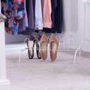 Household Essentials 9-Pair Wire Shoe Rack, White