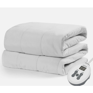 Sunbeam Comfort Quilted Heated Mattress Pad Full White 12 Heat Settings