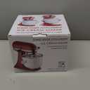 Ice Cream Maker Attachment for KitchenAid, Fits KitchenAid 4.5/5QT & 6QT Mixers, Frozen Ice Cream & Sorbet Gelato Maker, 2 Quart, White