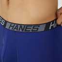 Hanes Men's Underwear Boxer Briefs Pack, 3-Pack, Total Support Pouch, Long or Short-Leg Boxer Briefs (Black, XL)