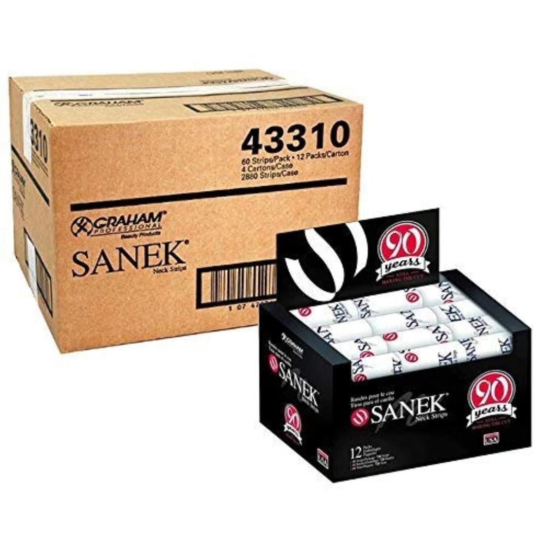 Sanek Neck Strips Master Case of 4 Cartons - 2880 Strips , 4 Count (Pack of 1)
