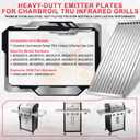 463242515 17" Emitter Plates for Charbroil TRU Infrared 3-Burner Grill G466-2400-W1 463367016 463242516 466242515 466242615 463243016 463367516 466242616 463346017 Commercial Series Replacement Parts