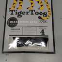 DOK TigerToes Premium Non-Slip Dog Socks for Hardwood Floors - Extra-Thick Grip That Works Even When Twisted - Prevents Licking, Slipping, and Great for Dog Paw Protection - Size Large (Classic Grey)