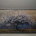 KELIYUAN Large Canvas Wall Decor For Living Room Black Framed Wall Art For Bedroom Wall Painting Abstract Tree Pictures Office Dining Room Decor Art Hotel Room Mural Home Decor Aesthetics 24"X48"