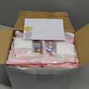 Reallnaive 22 Sets Valentines DIY Mosaic Tiles for Crafts Mixed Color Glass Mosaic Kits Xmas DIY Coasters Kit Make Your Own Stained Glass Coaster for Handmade Holiday Decoration Gift (Classic Style)