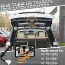 BHB Rear Trunk Lid Tailgate Lock Latch Actuator Compatible with Toyota 4runner 4.0L 2010-2021 Tailgate Hatch Door Lock Actuator Replacement for 69110-35082 69110-35081 69110-35080 DLA1500