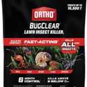 Ortho BugClear Lawn Insect Killer1  Kills Ants, Spiders, Ticks, Fleas, Armyworms & Grubs, 10 lb Granules Treats Up to 16,500 sq. ft.