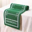 American Football Table Runner Artificial Grass Decoration 16 x 71 Inch Grass Touchdown Game Days Table Centerpieces Decor for Football Party Favors Home Dinning Decor(16*71in)